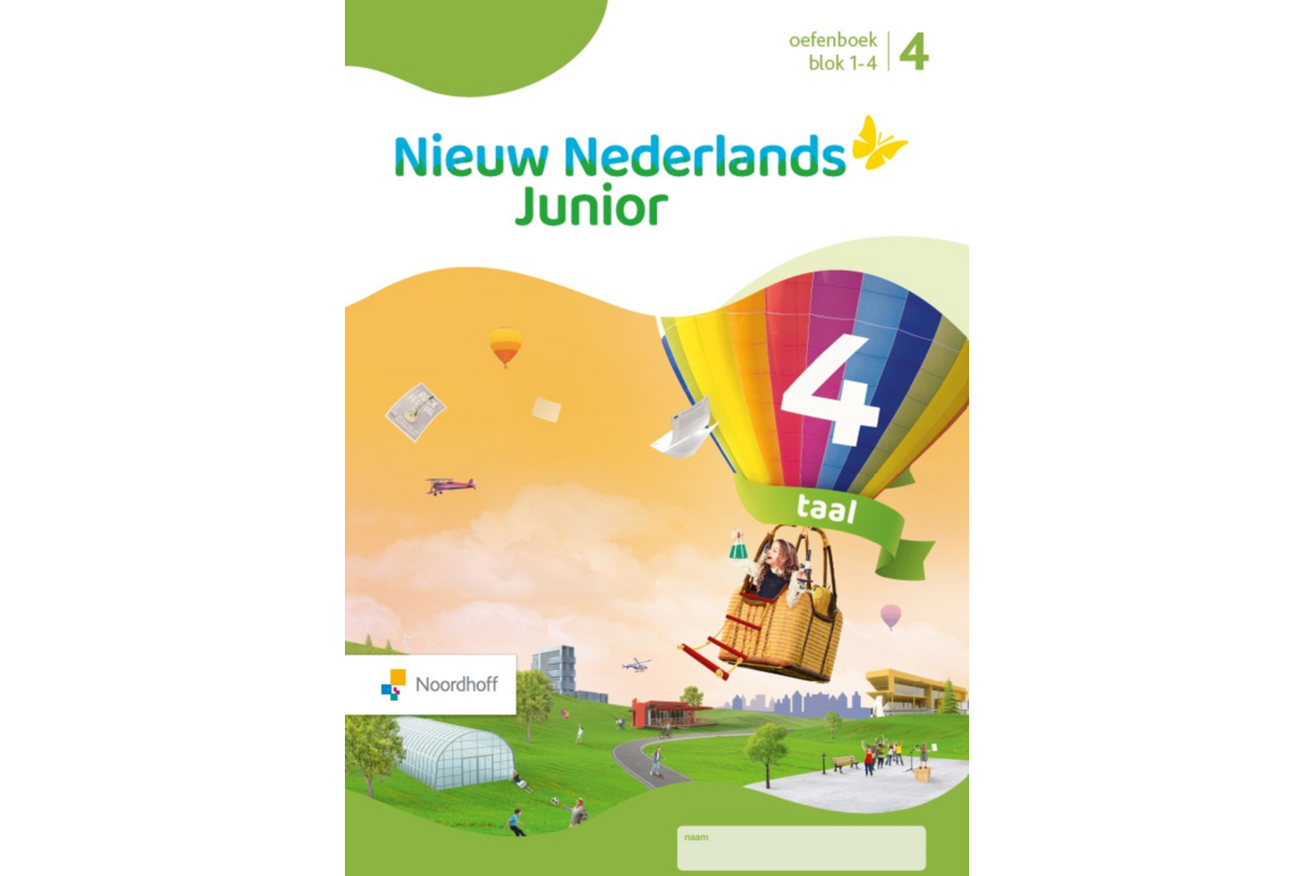 Nieuw Nederlands Junior Taal oefenboek groep 4 blok 1-4