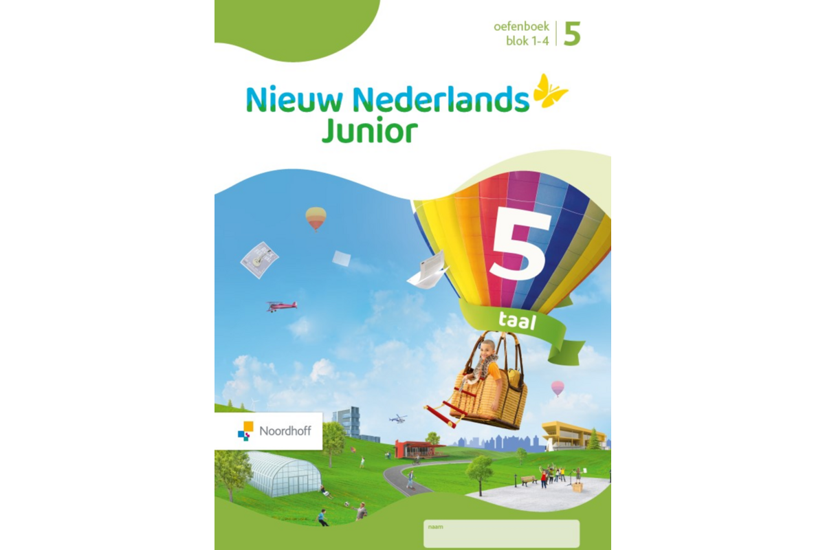 Nieuw Nederlands Junior Taal oefenboek groep 5 blok 1-4