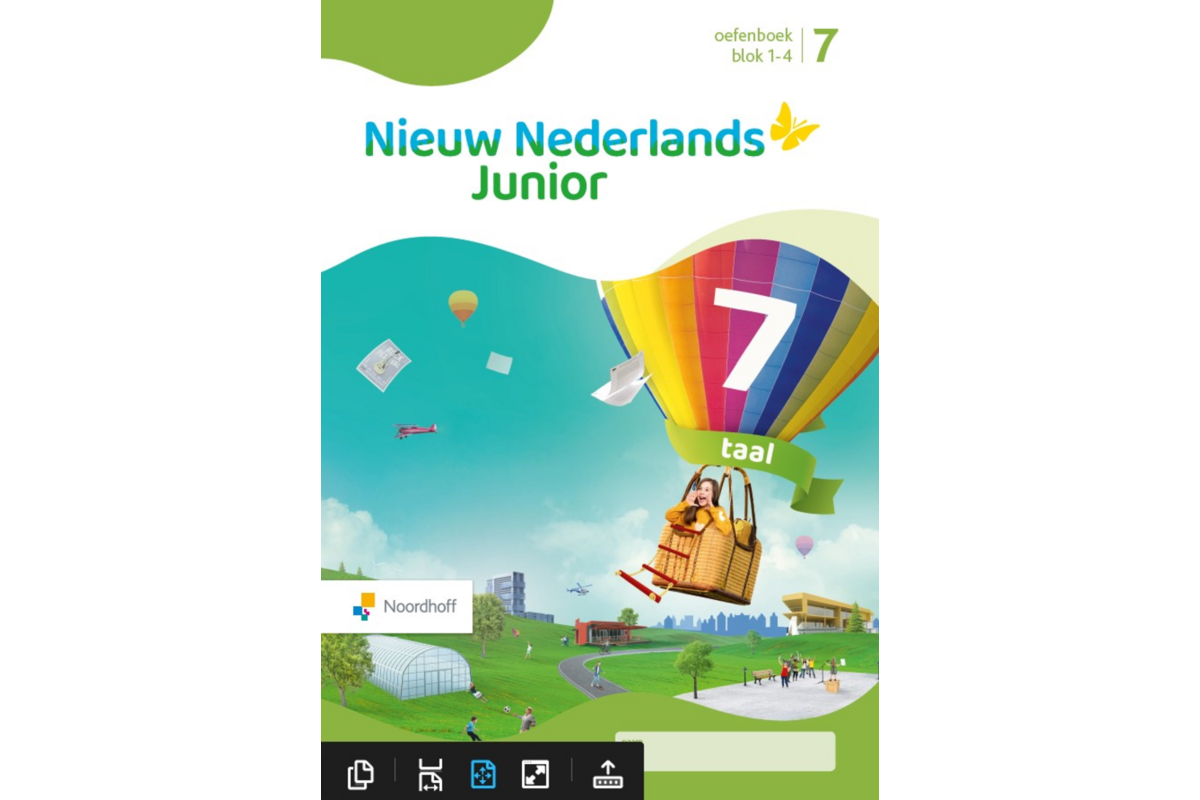 Nieuw Nederlands Junior Taal oefenboek groep 7 blok 1-4