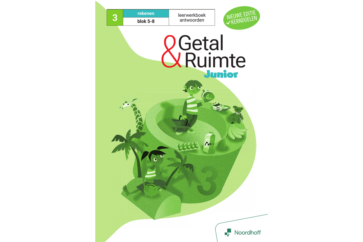 Getal & Ruimte Junior (vernieuwd) groep 3 antwoordenboek blok 5-8