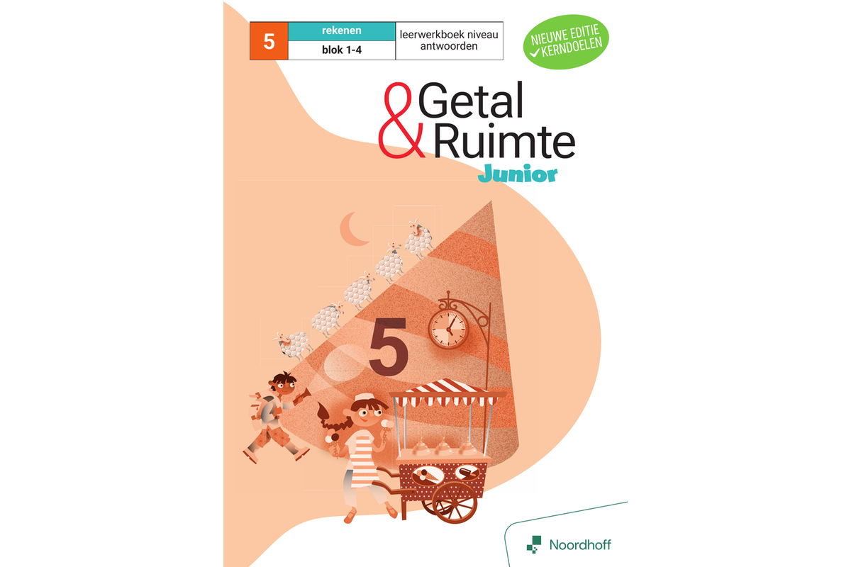 Getal & Ruimte Junior (vernieuwd) groep 5 antwoordenboek blok 1-4 - Niveau