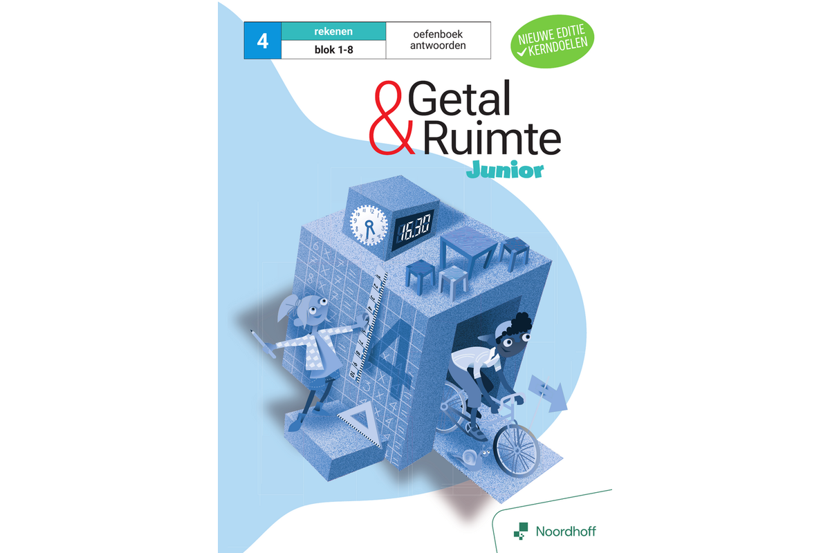 Getal & Ruimte Junior (vernieuwd) groep 4 antwoordenboek oefenboek