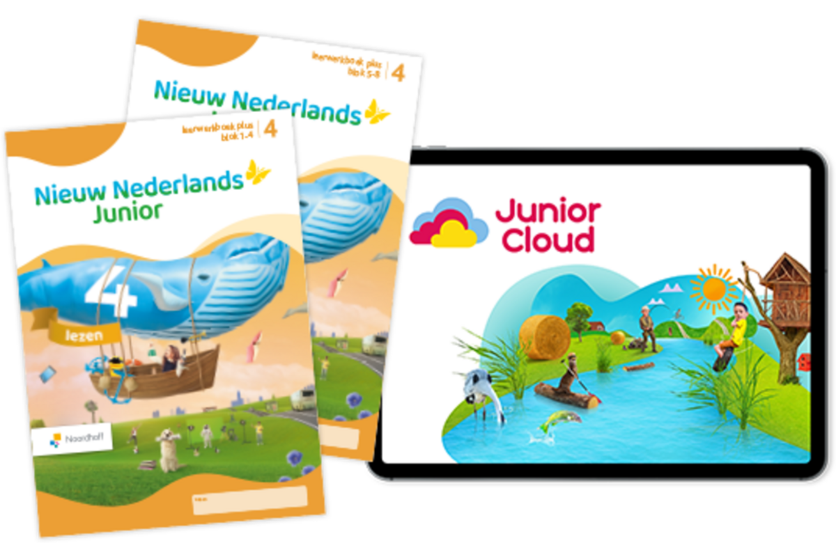 Nieuw Nederlands Junior Lezen Leerpakket PAPIER PLUS groep 4
