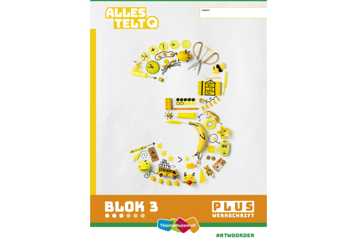 Alles telt Q Antwoordschrift Plus blok 1 t/m 6 groep 3