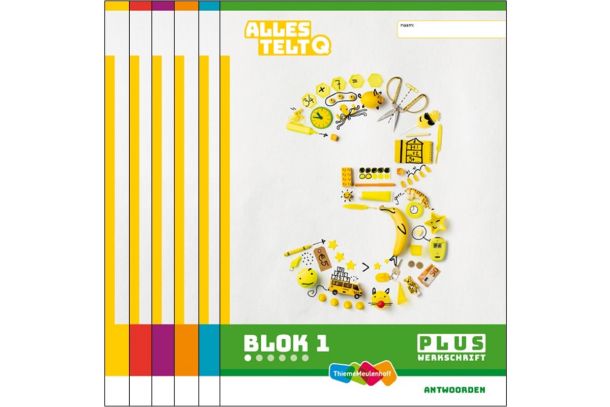 Alles telt Q Antwoordschrift Plus blok 1 t/m 6 groep 3