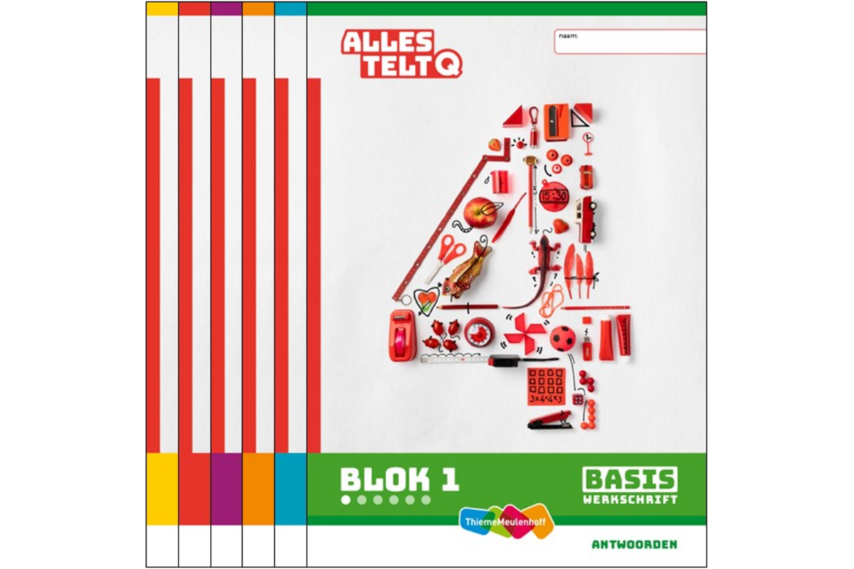 Alles telt Q Antwoordschrift Basis blok 1 t/m 6 groep 4