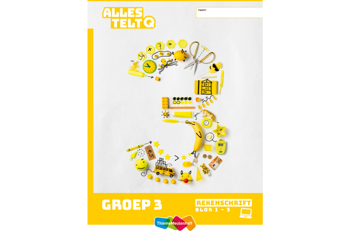 Alles telt Q Rekenschrift bij digitaal werken groep 3