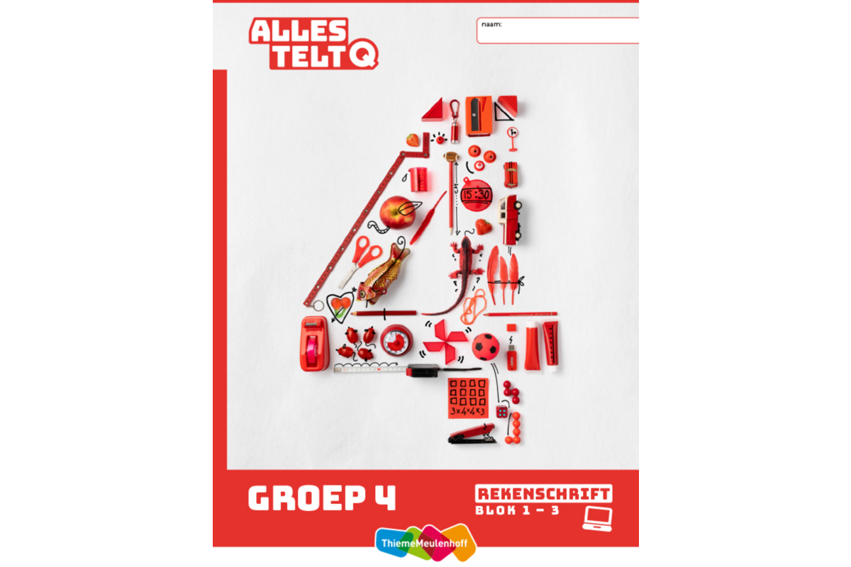 Alles telt Q Rekenschrift bij digitaal werken groep 4