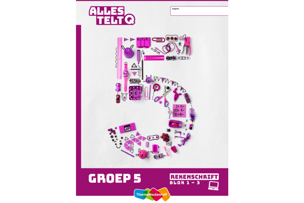 Alles telt Q Rekenschrift bij digitaal werken groep 5