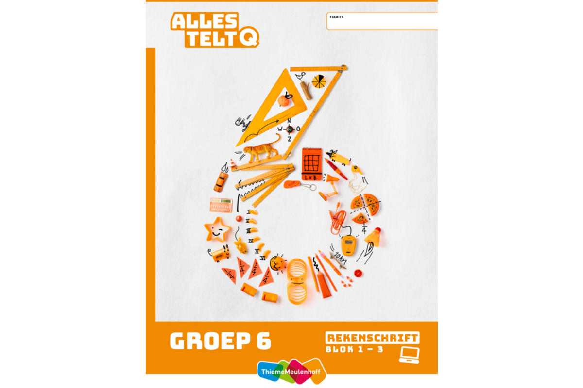 Alles telt Q Rekenschrift bij digitaal werken groep 6