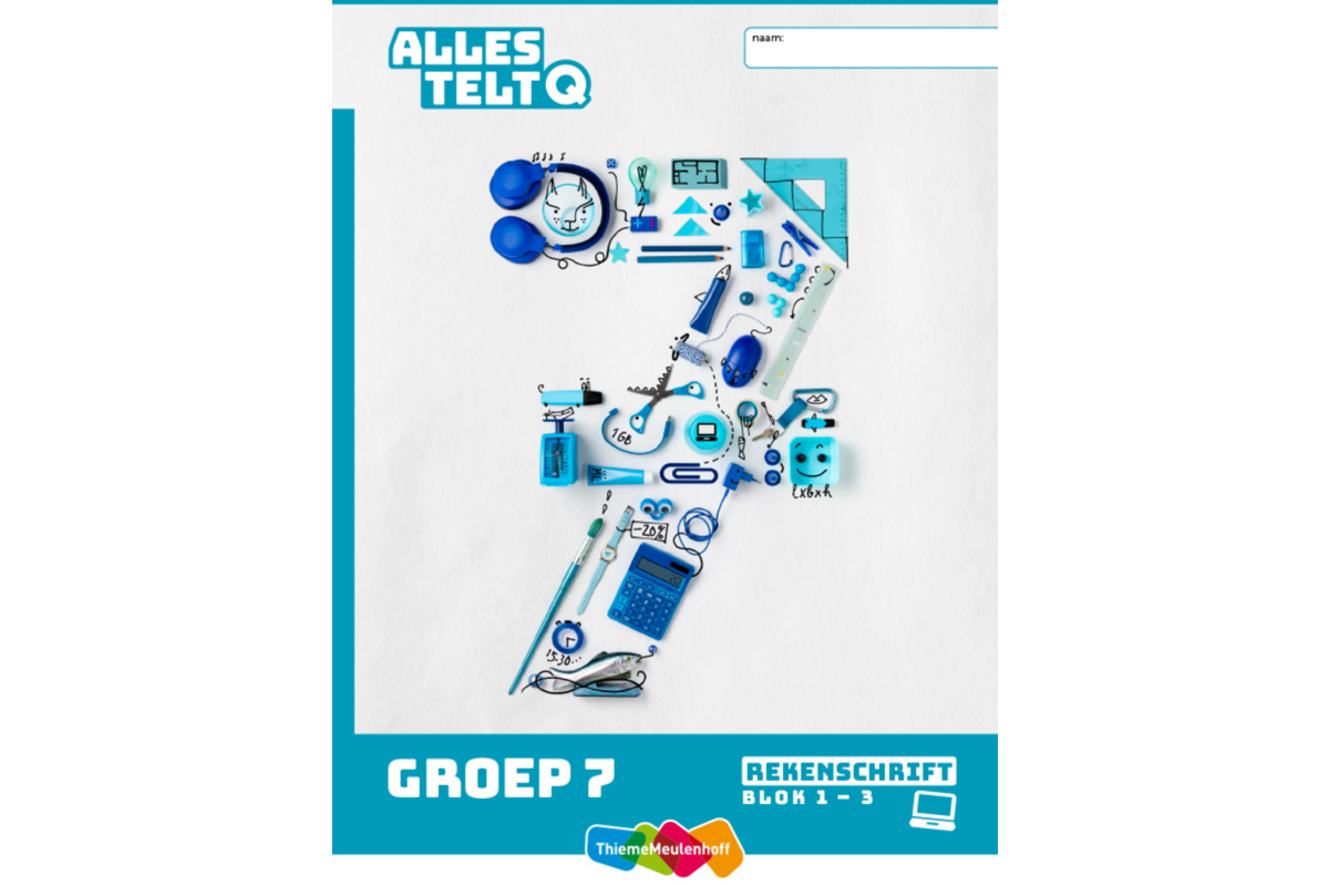 Alles telt Q Rekenschrift bij digitaal werken groep 7