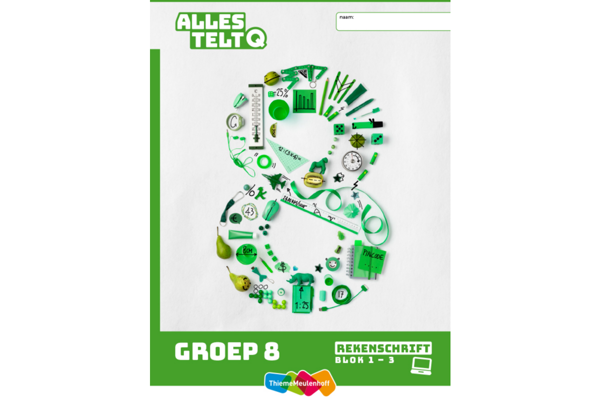 Alles telt Q Rekenschrift bij digitaal werken groep 8