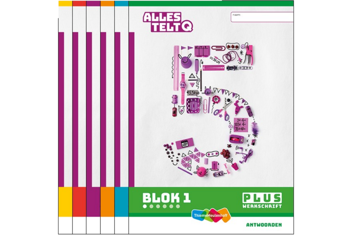 Alles telt Q Antwoordschrift Plus blok 1 t/m 6 groep 5