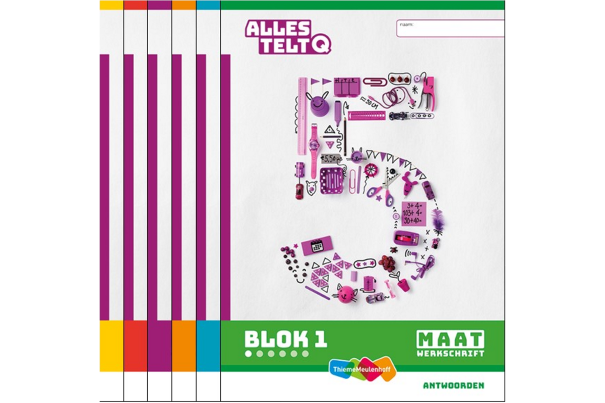 Alles telt Q Antwoordschrift Maat blok 1 t/m 6 groep 5