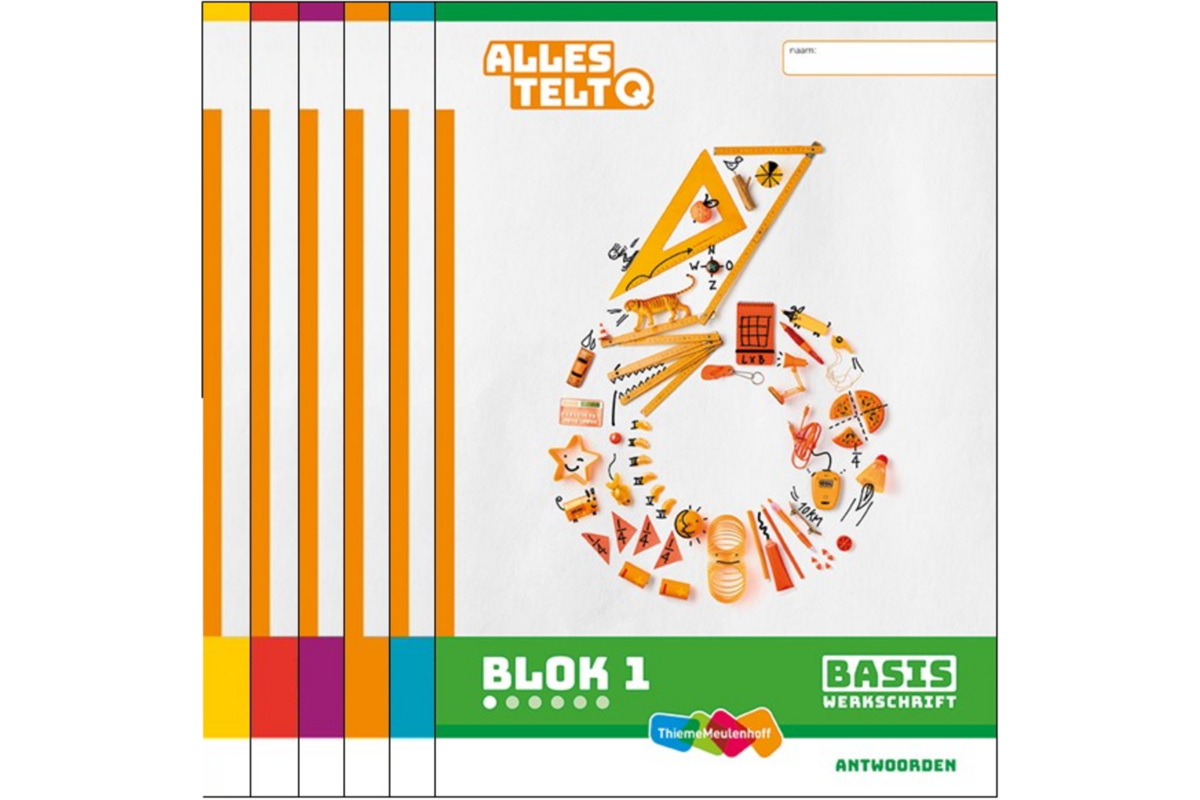 Alles telt Q Antwoordschrift Basis blok 1 t/m 6 groep 6