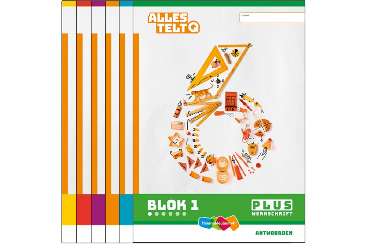 Alles telt Q Antwoordschrift Plus blok 1 t/m 6 groep 6