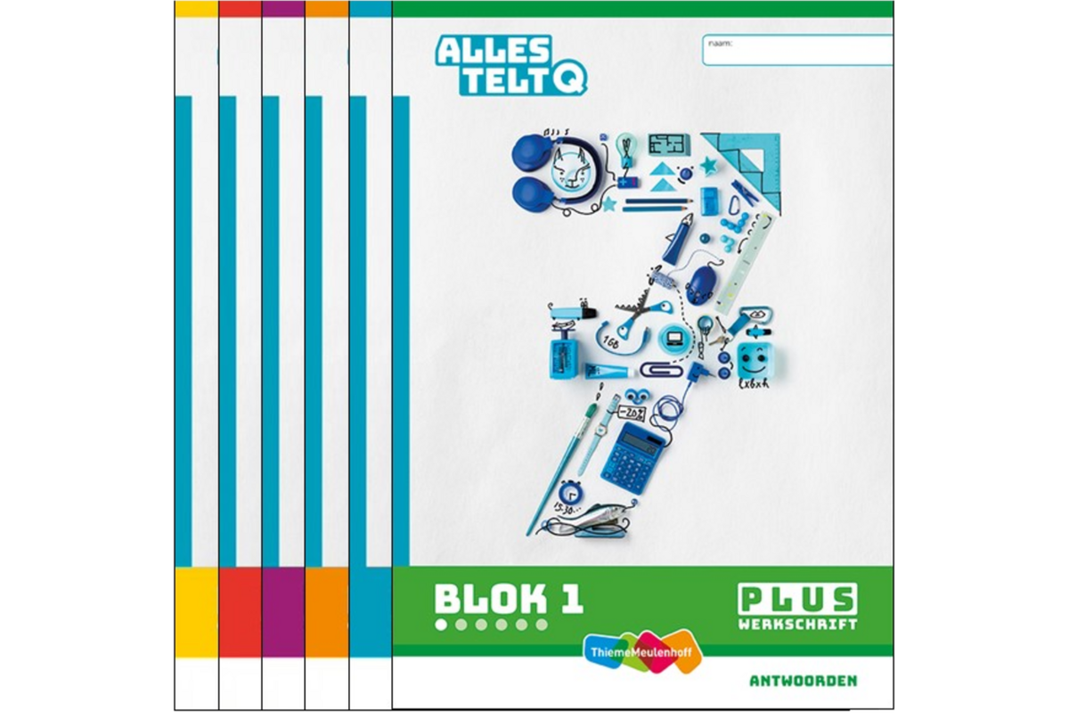 Alles telt Q Antwoordschrift Plus blok 1 t/m 6 groep 7