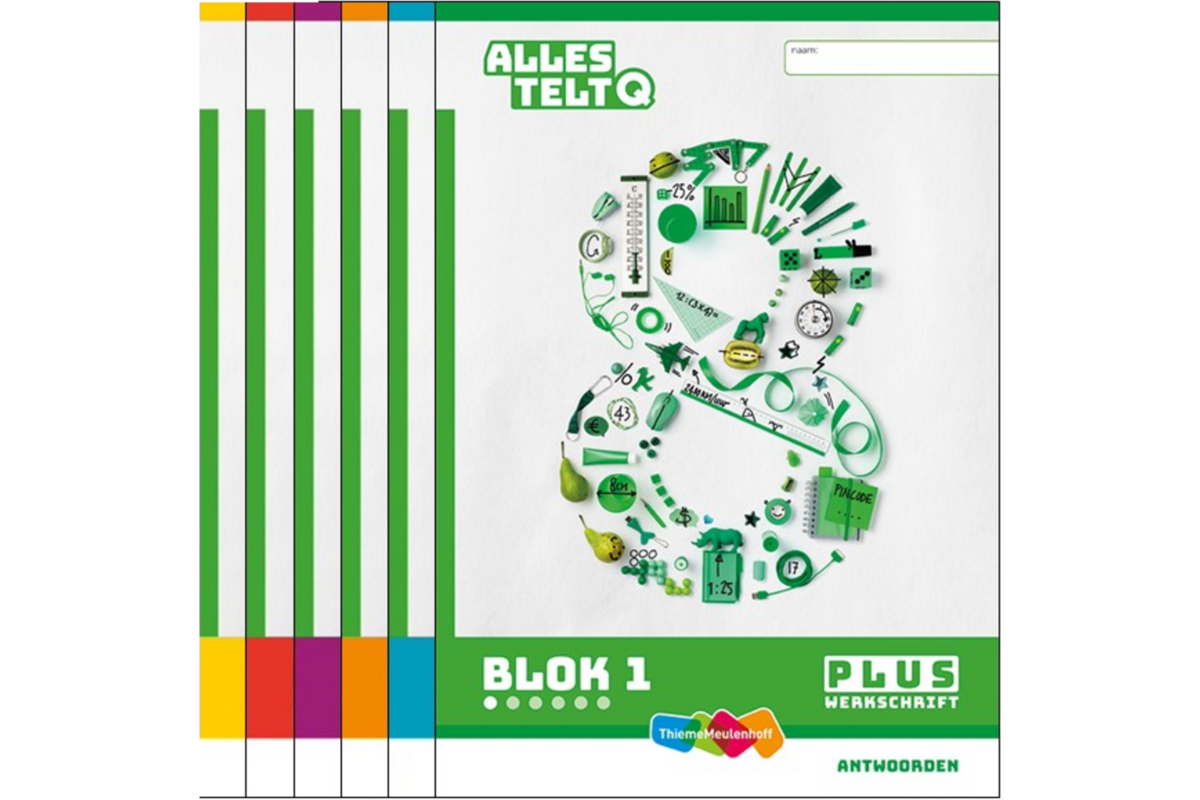 Alles telt Q Antwoordschrift Plus blok 1 t/m 6 groep 8