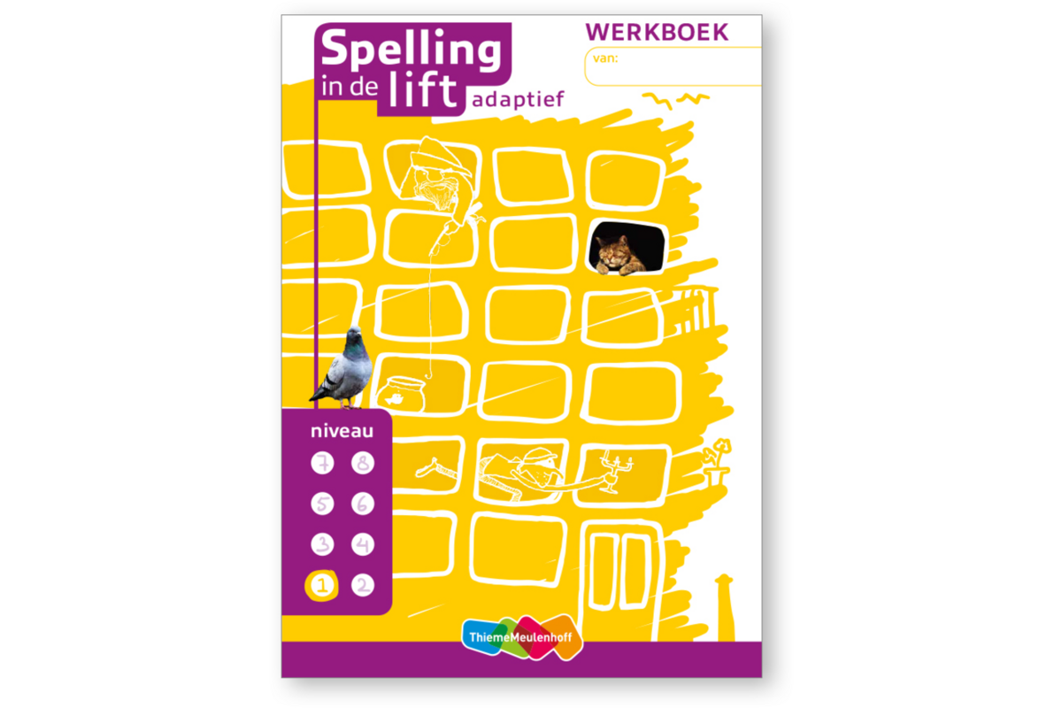 Spelling in de lift adaptief - Werkboekjes niveau 1 (5 stuks)