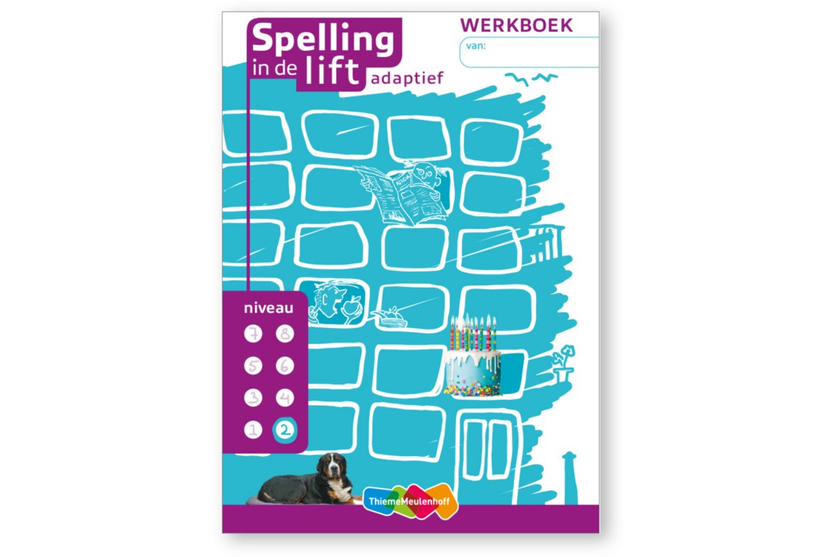 Spelling in de lift adaptief - Werkboekjes niveau 2 (5 stuks)