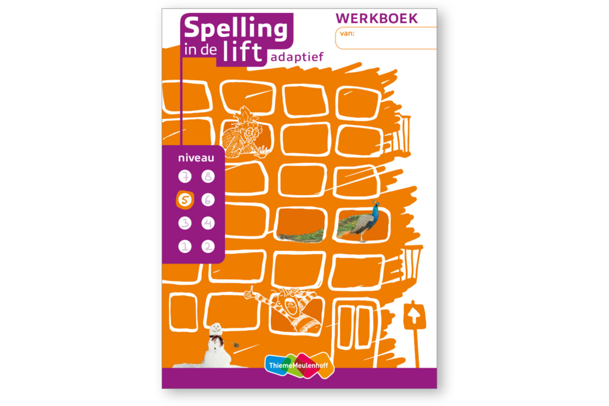 Spelling in de lift adaptief - Werkboekjes niveau 5 (5 stuks)