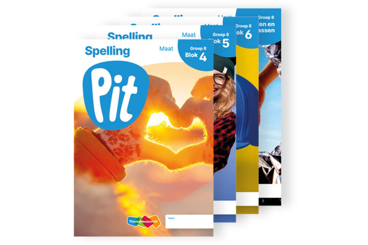 Pit Spelling leerwerkschrift maat groep 8 - blok 4 t/m 6
