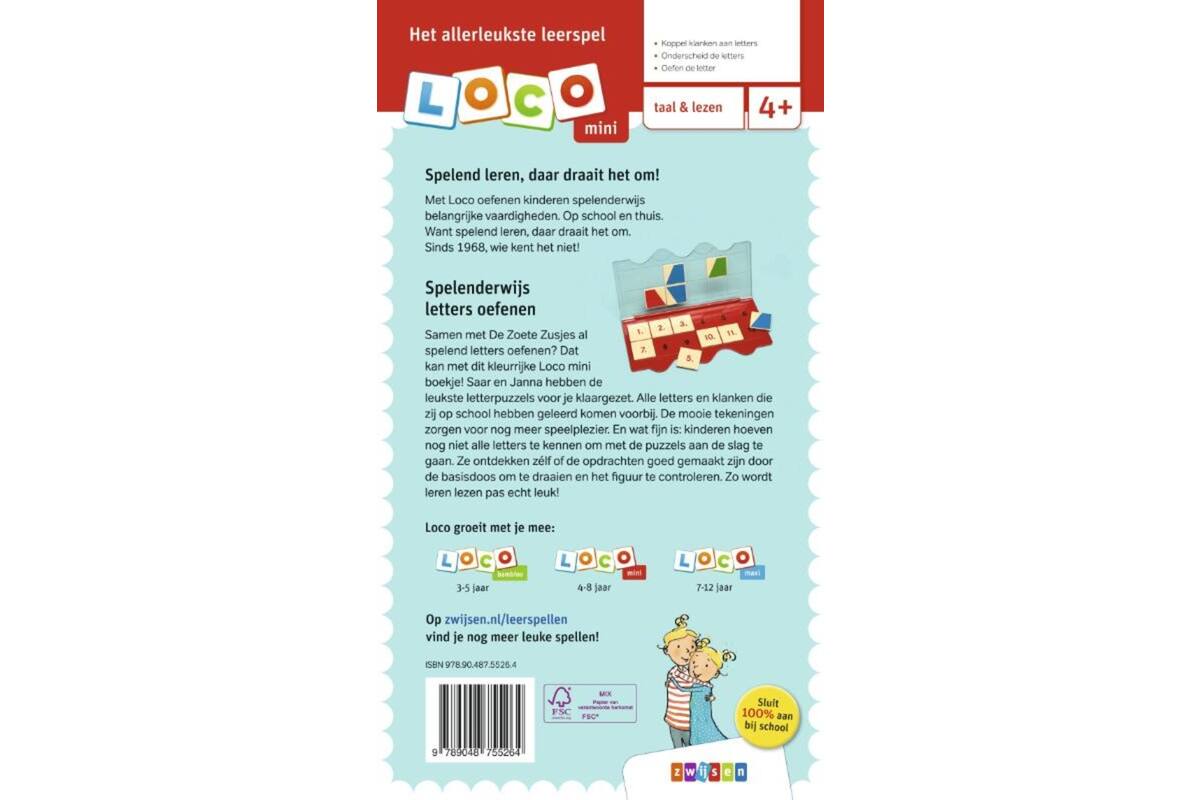 Loco Mini: De Zoete Zusjes spelen met letters