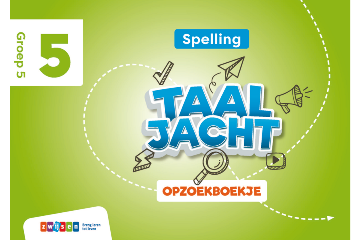 Taaljacht Spelling & grammatica groep 5 opzoekboekje