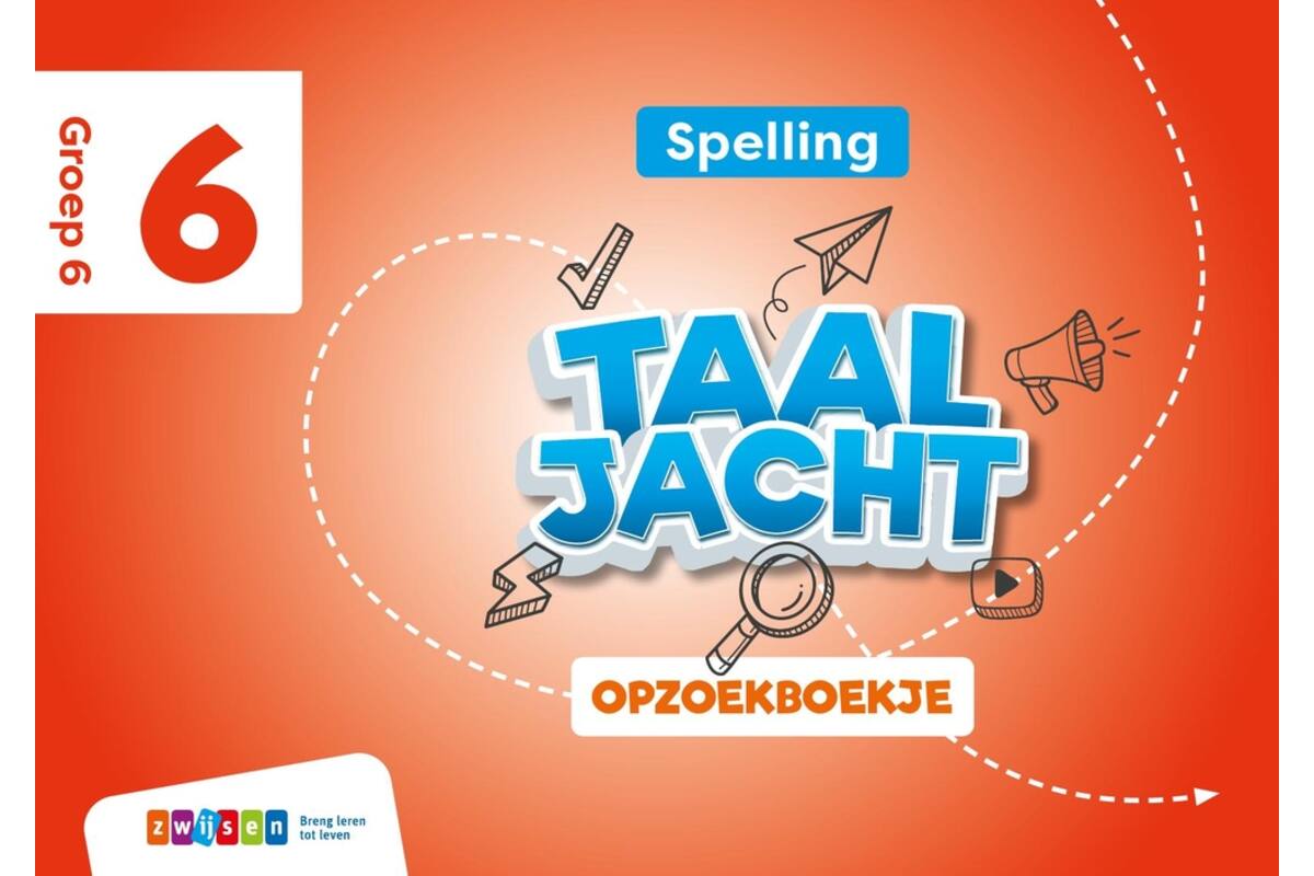 Taaljacht Spelling & grammatica groep 6 opzoekboekje