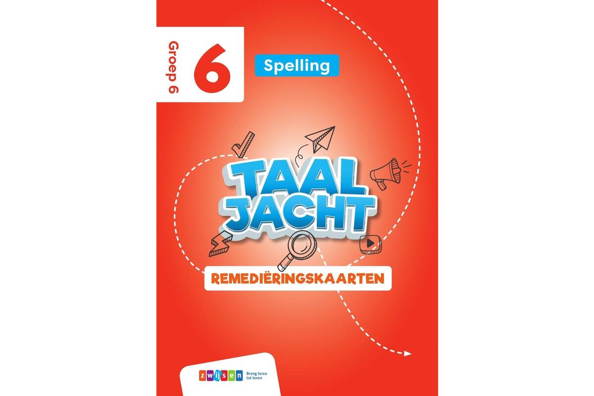 Taaljacht Spelling & grammatica groep 6 remediëringskaarten