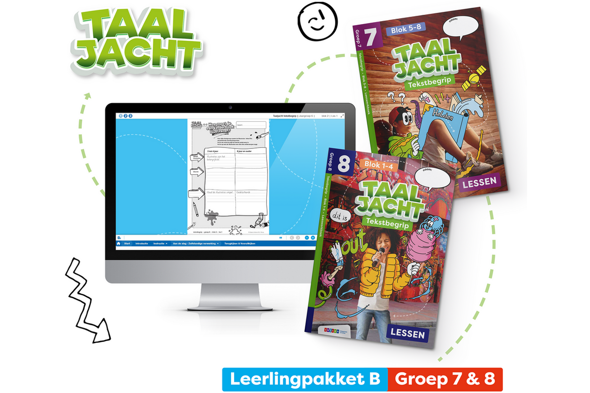 Taaljacht Tekstbegrip Leerpakket COMBINATIEGROEP 7/8B