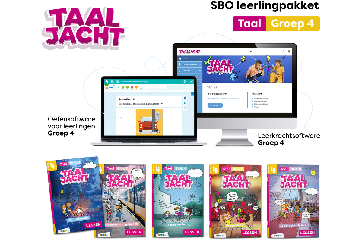 Taaljacht Taal Leerpakket SPECIAAL BASISONDERWIJS groep 4