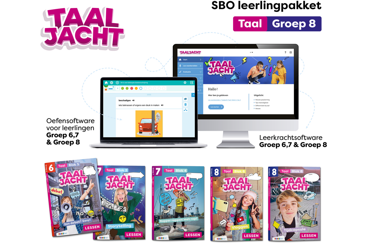 Taaljacht Taal Leerpakket SPECIAAL BASISONDERWIJS groep 8