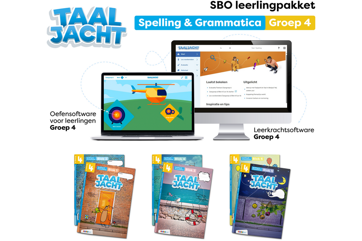 Taaljacht Spelling en grammatica Leerpakket SPECIAAL BASISONDERWIJS groep 4