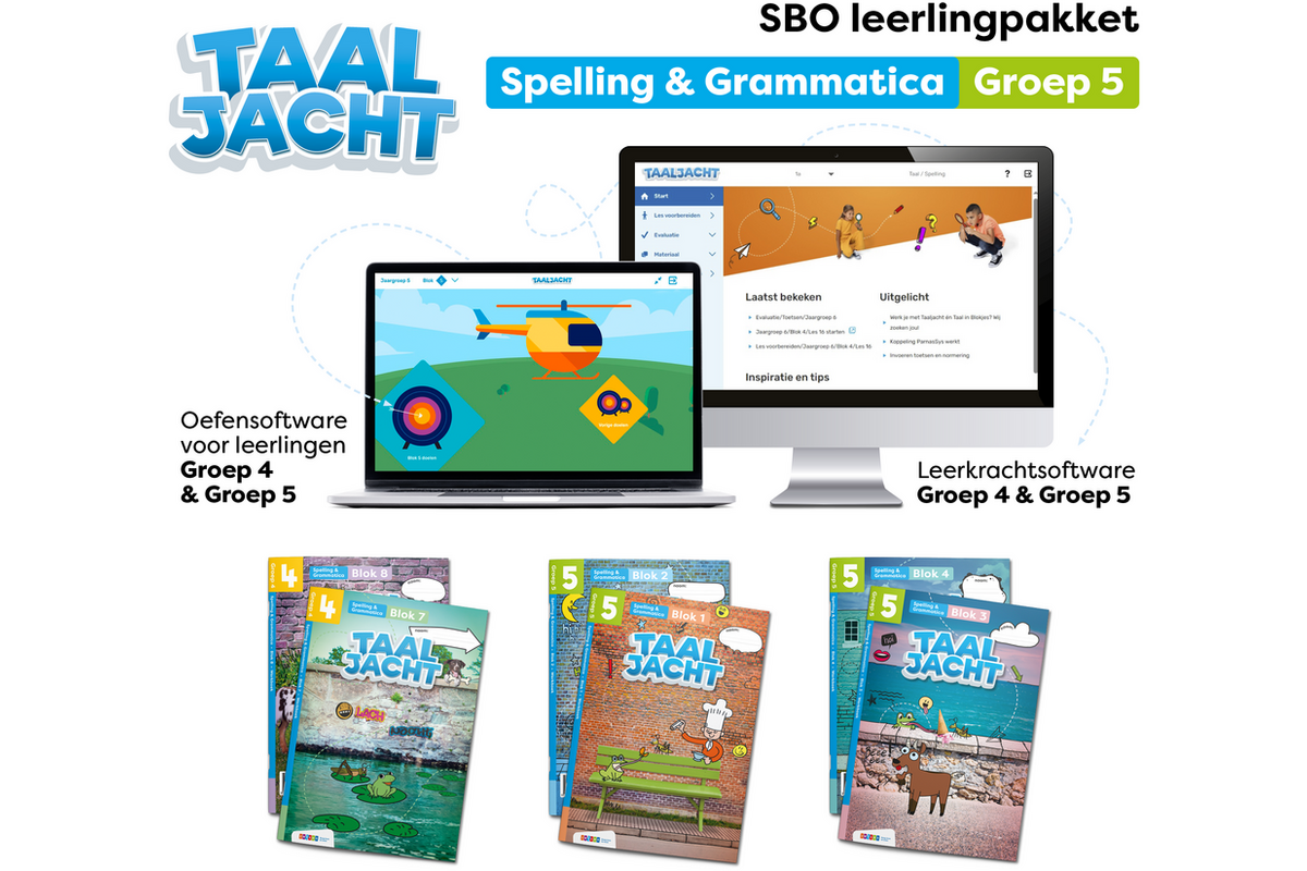 Taaljacht Spelling en grammatica Leerpakket SPECIAAL BASISONDERWIJS groep 5