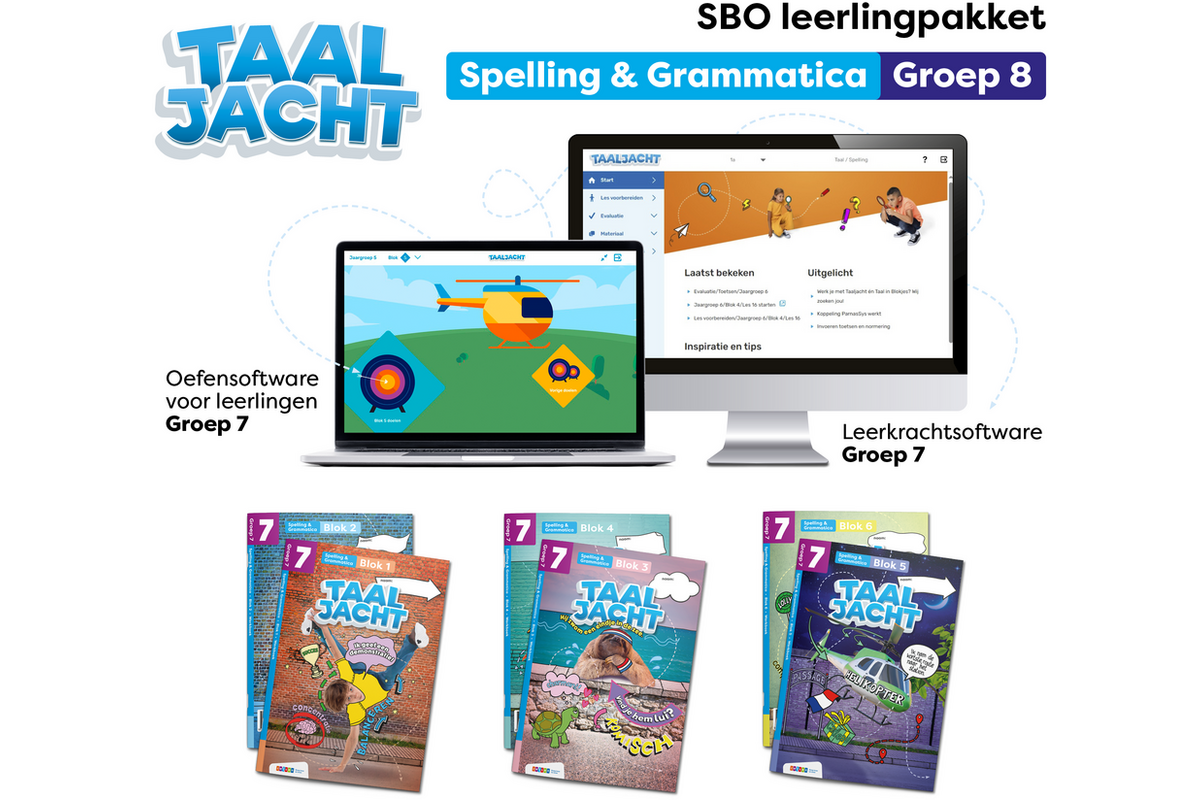 Taaljacht Spelling en grammatica Leerpakket SPECIAAL BASISONDERWIJS groep 8