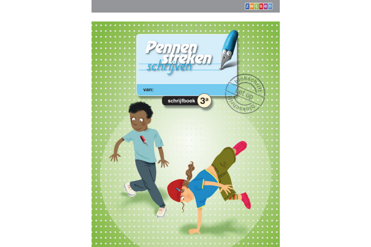 Pennenstreken 2 groep 3 - schrijfboek 3A blokschrift (5 stuks)