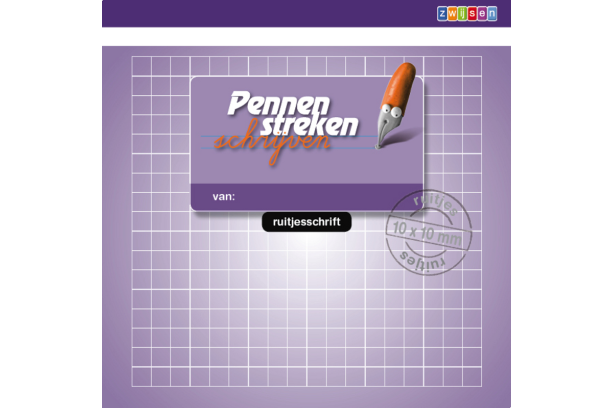Pennenstreken 2 groep 3 - ruitjesschrift (5 stuks)