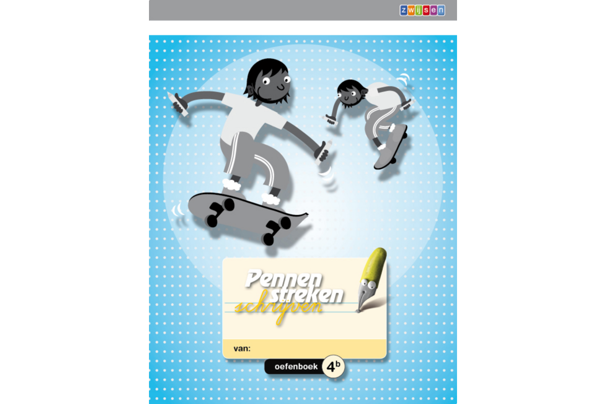 Pennenstreken 2 groep 4 - oefenboek 4B verbonden schrift (5 stuks)