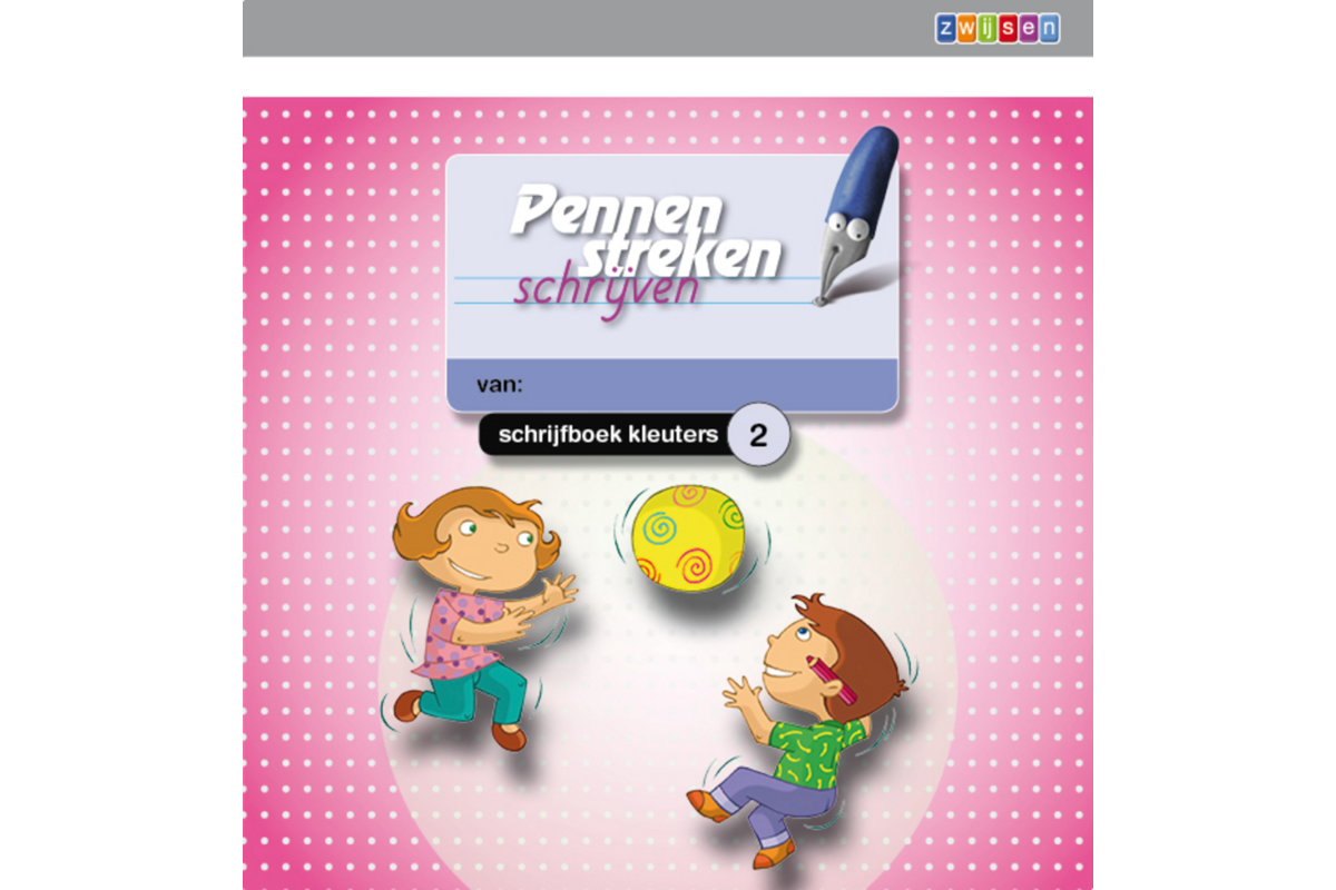 Pennenstreken 2 groep 1-2 - schrijfboek kleuters (5 stuks)