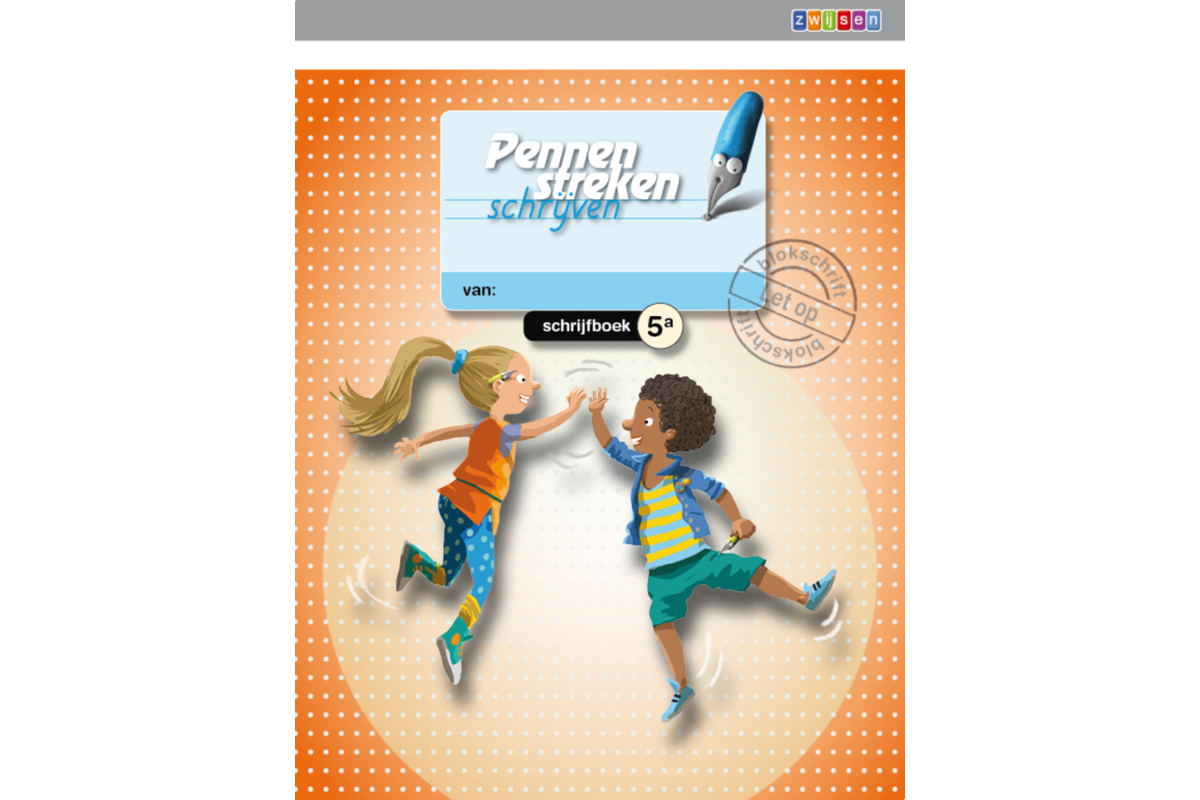 Pennenstreken 2 groep 5 - schrijfboek 5A blokschrift (5 stuks)