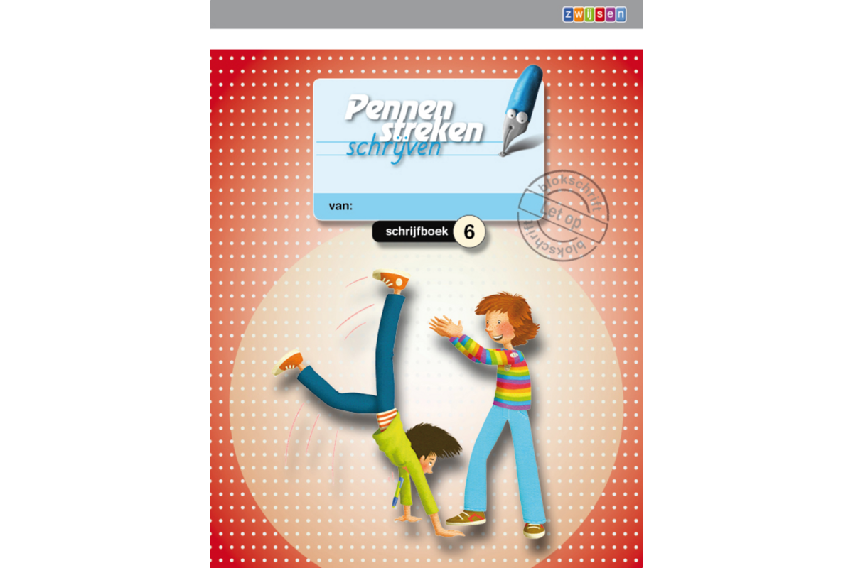 Pennenstreken 2 groep 6 - schrijfboek 6 blokschrift (5 stuks)