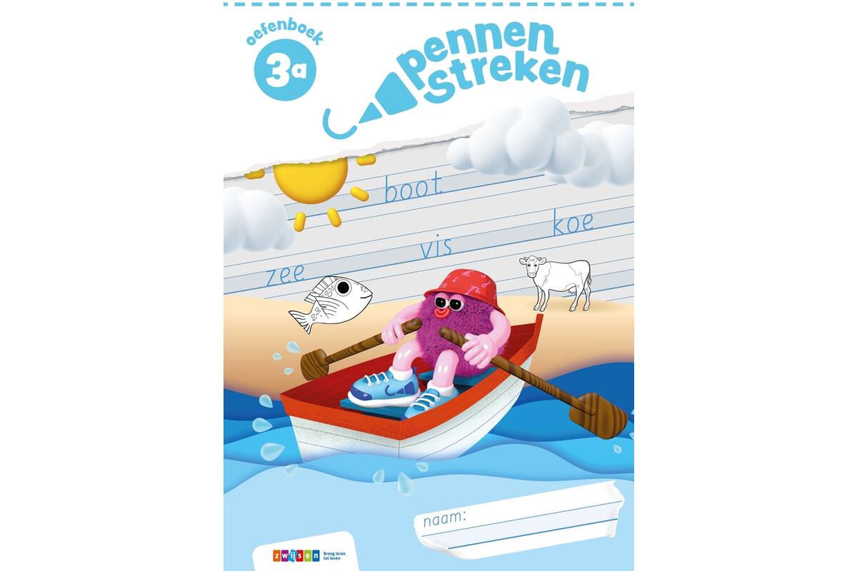 Pennenstreken 3 groep 3 oefenboek blokschrift 3A (5 stuks)