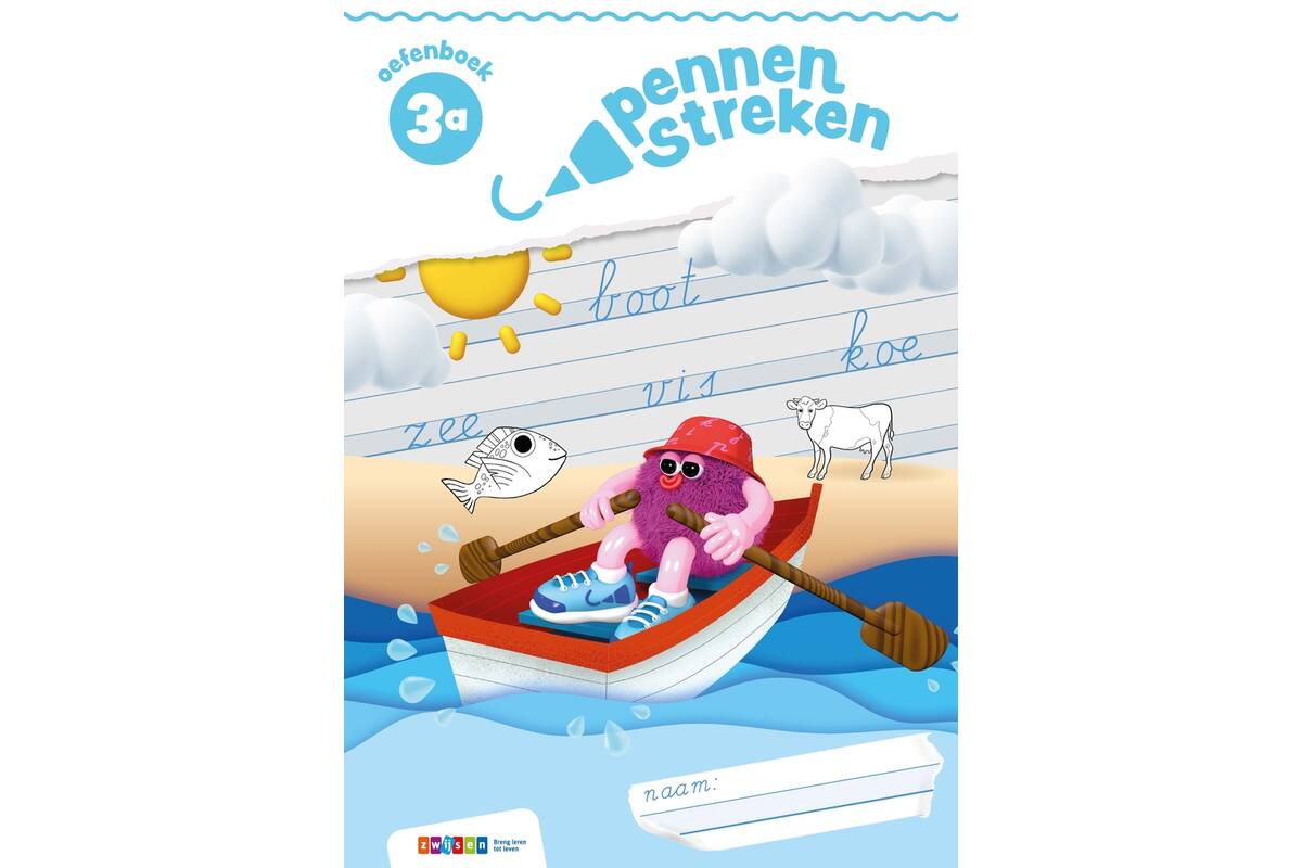 Pennenstreken 3 groep 3 oefenboek verbonden schrift 3A (5 stuks)