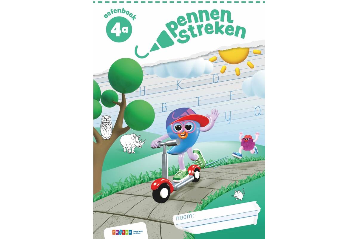Pennenstreken 3 groep 4 oefenboek blokschrift 4A (5 stuks)
