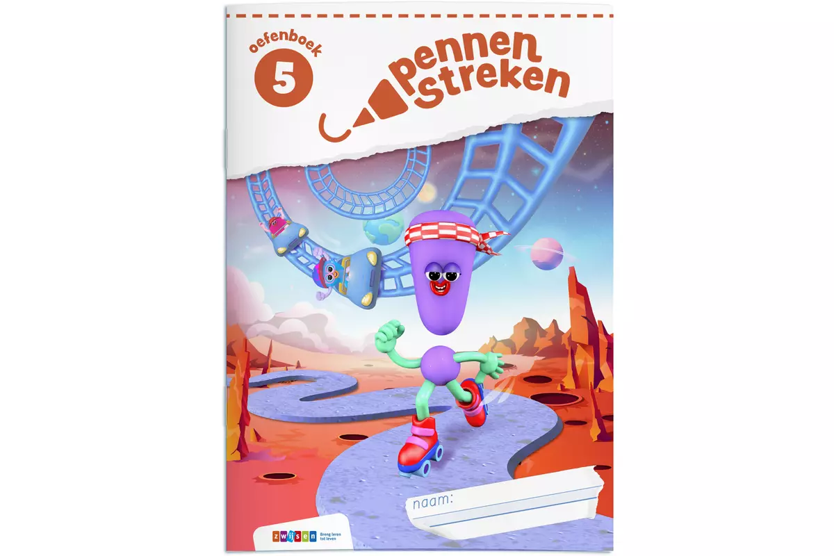 Pennenstreken 3 groep 5 oefenboek blokschrift (5 stuks)