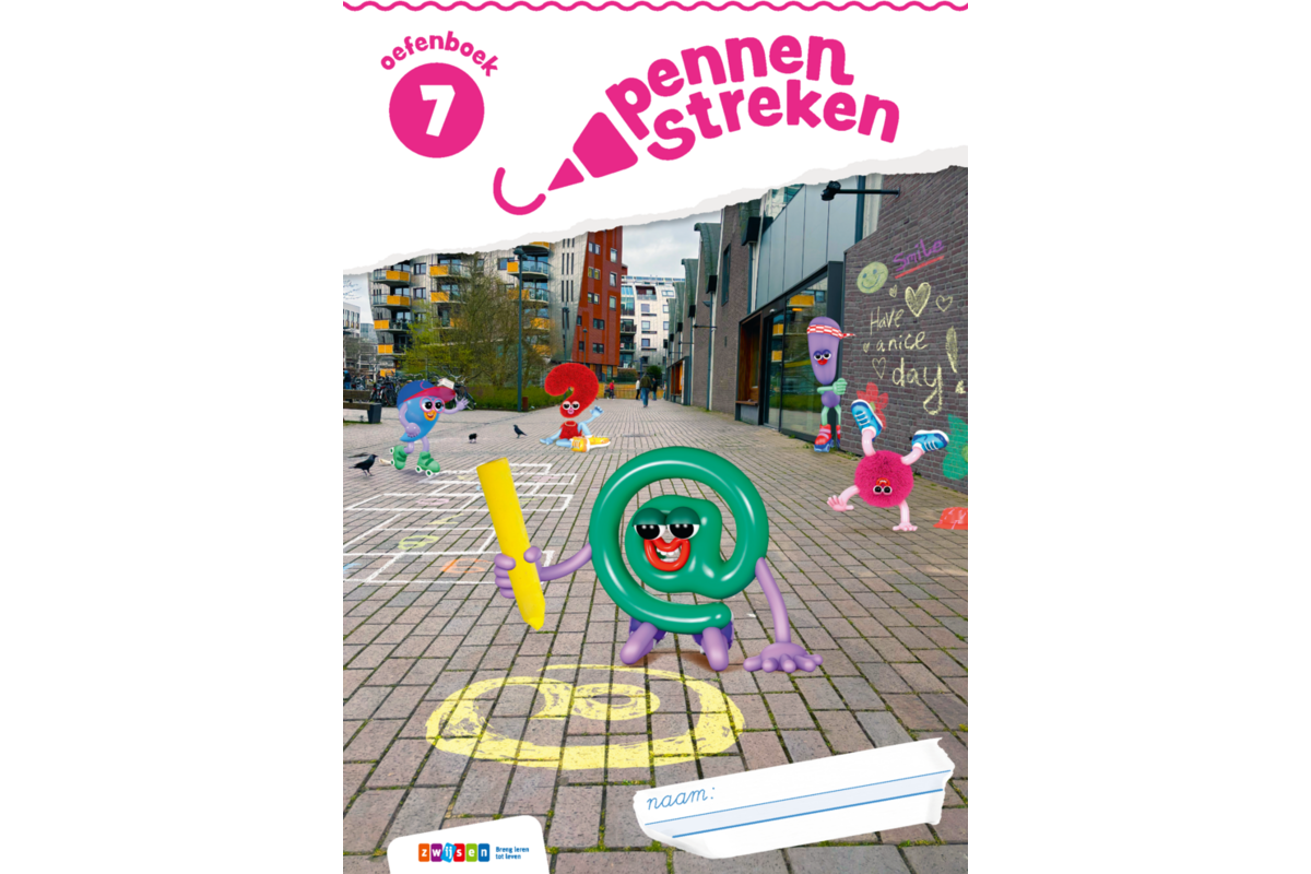 Pennenstreken 3 groep 7 oefenboek verbonden schrift (5 stuks)