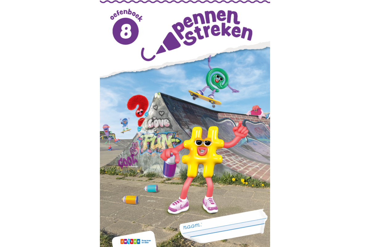 Pennenstreken 3 groep 8 oefenboek verbonden schrift (5 stuks)