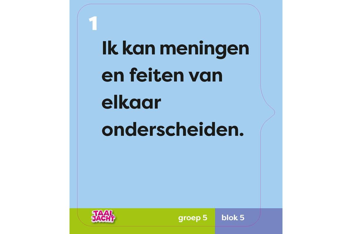 Taaljacht Taal groep 5 doelmagneten