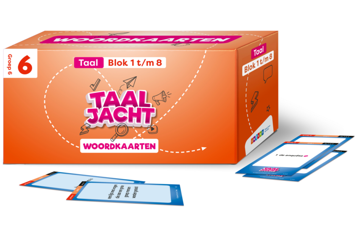 Taaljacht Taal groep 6 woordkaarten